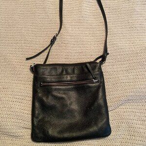 Black Leather Crossbody